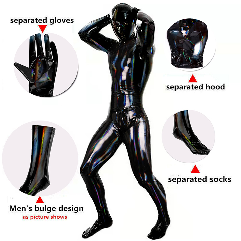 Mens Sexy PVC Leather Catsuit  - огляд і ціна Wetsuit Men